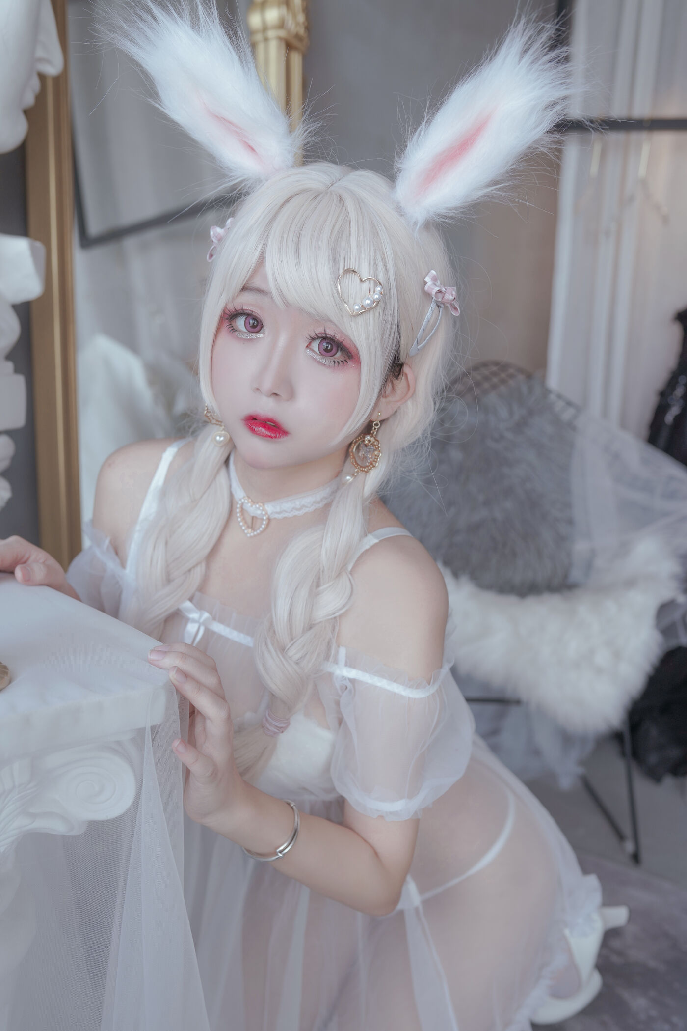 日奈娇 NO.004 猫与兔 [60P]插图8